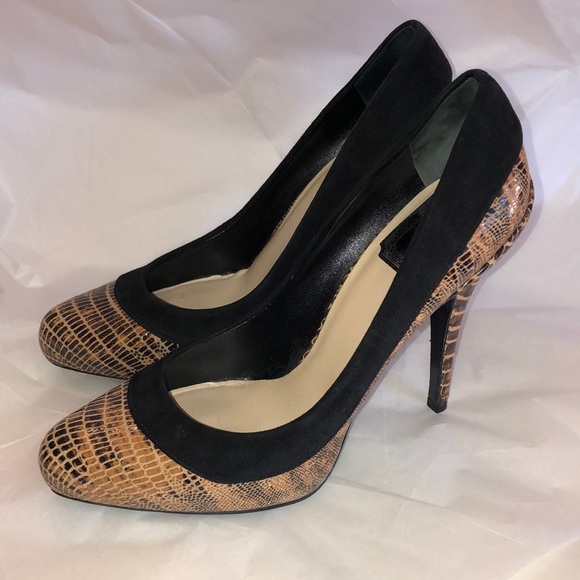 Christian Dior Animal Print Stiletto Heels with Suede Trim, Size 38/8. - Picture 3 of 16
